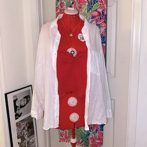 Forever 21+ Smocked Sweetheart Crop Top